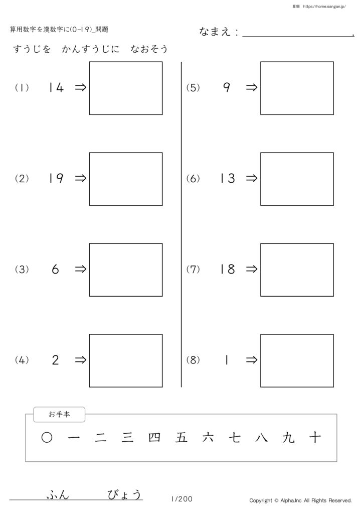 Arithmetic numbers to Chinese numerals (0-19)_ thumbnail of the problem
