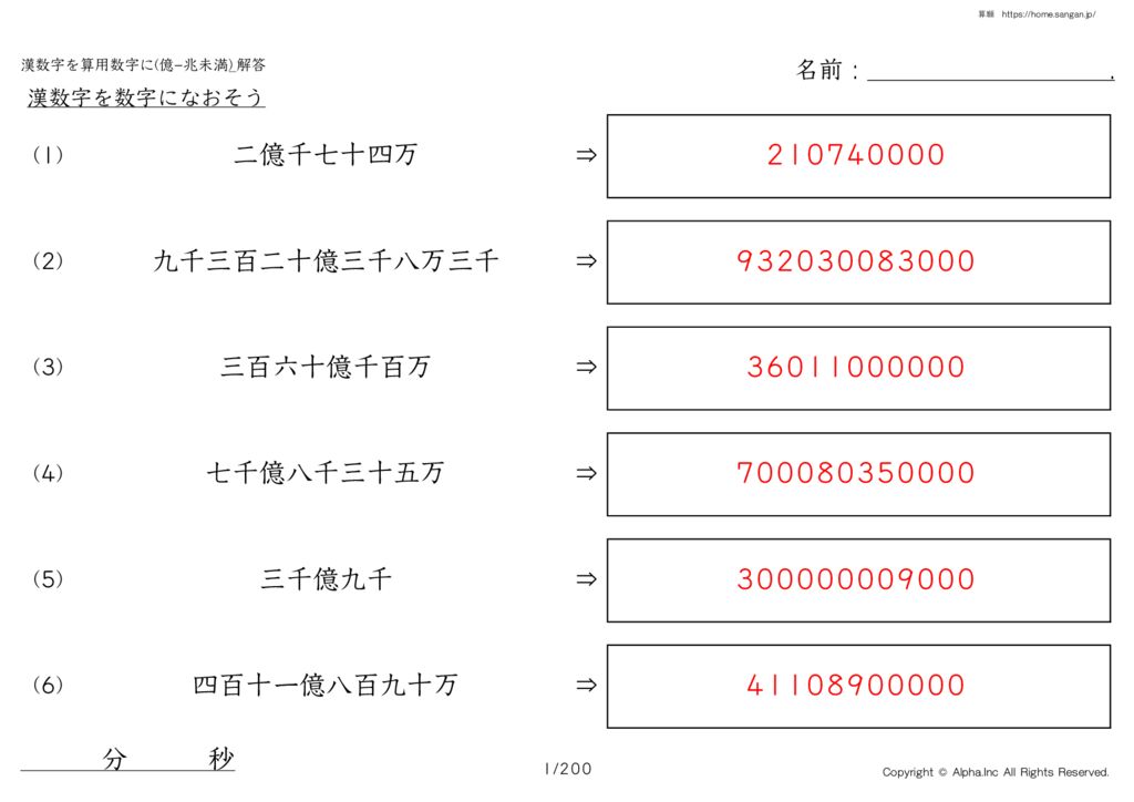 Chinese numerals to arithmetic numbers (less than 100 million - trillion) _ Thumbnail of the answer